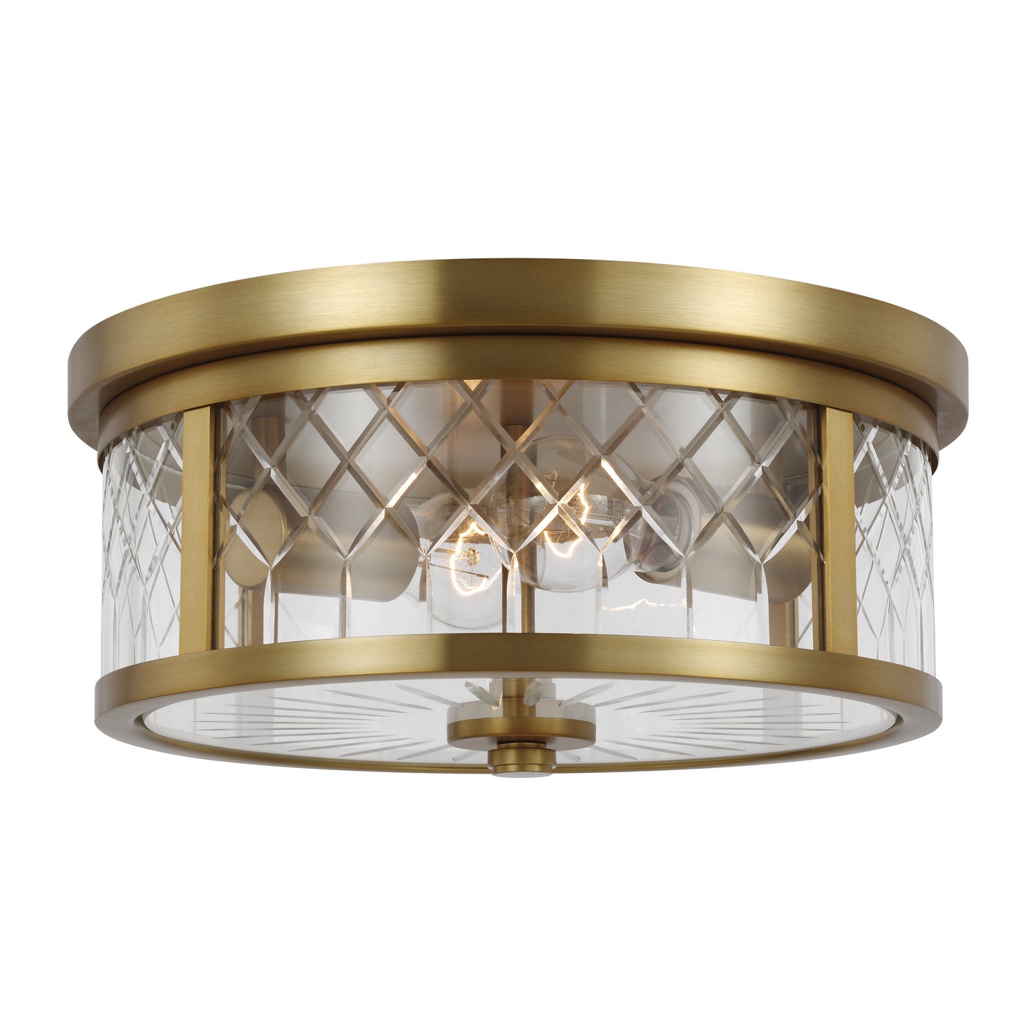 Visual Comfort Studio - AF1072BBS - Two Light Flush Mount - Alec - Burnished Brass