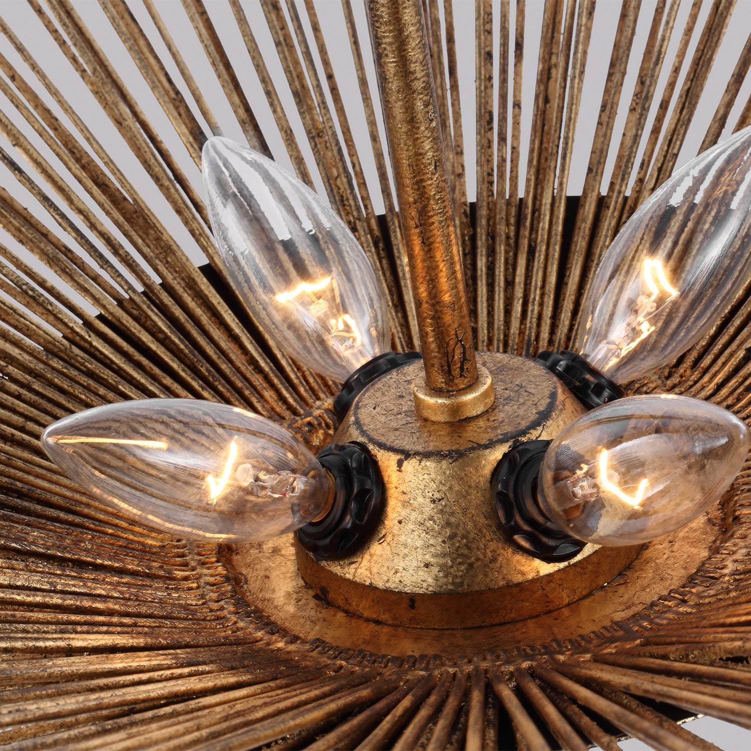 Visual Comfort Studio - AP1084ADB - Four Light Pendant - Helios - Antique Gild