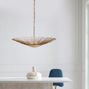 Visual Comfort Studio - AP1084ADB - Four Light Pendant - Helios - Antique Gild