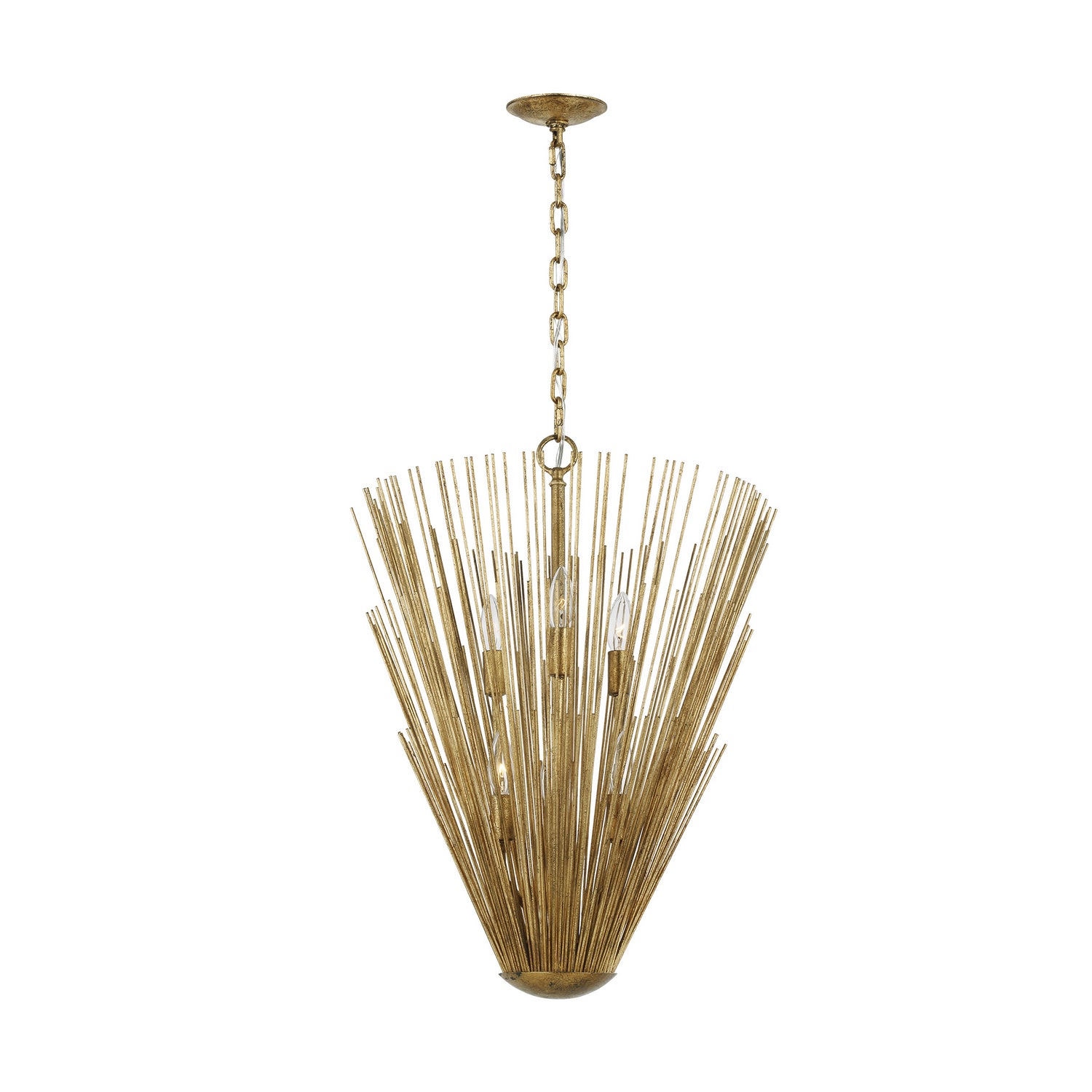 Visual Comfort Studio - AP1146ADB - Six Light Pendant - Helios - Antique Gild