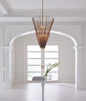 Visual Comfort Studio - AP1158ADB - Eight Light Pendant - Helios - Antique Gild