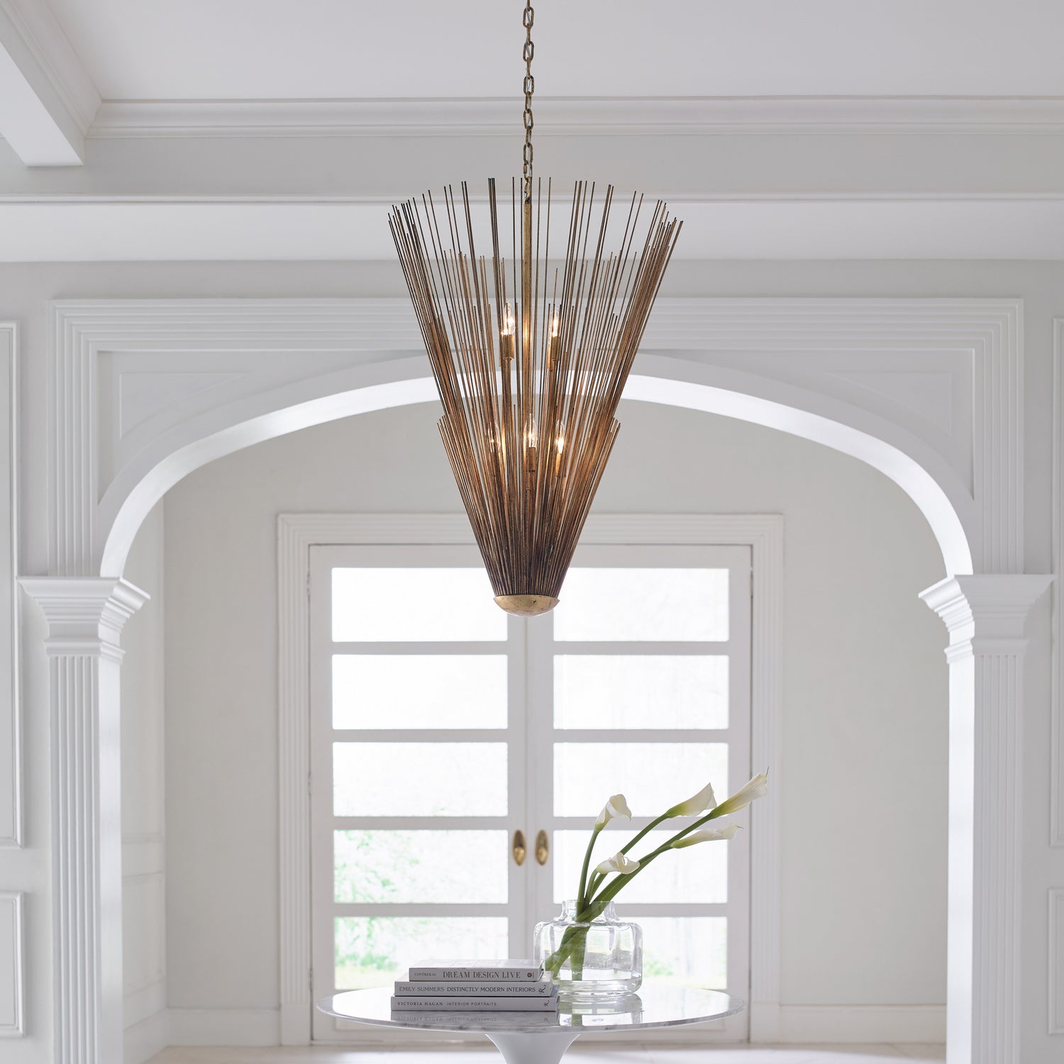 Visual Comfort Studio - AP1158ADB - Eight Light Pendant - Helios - Antique Gild