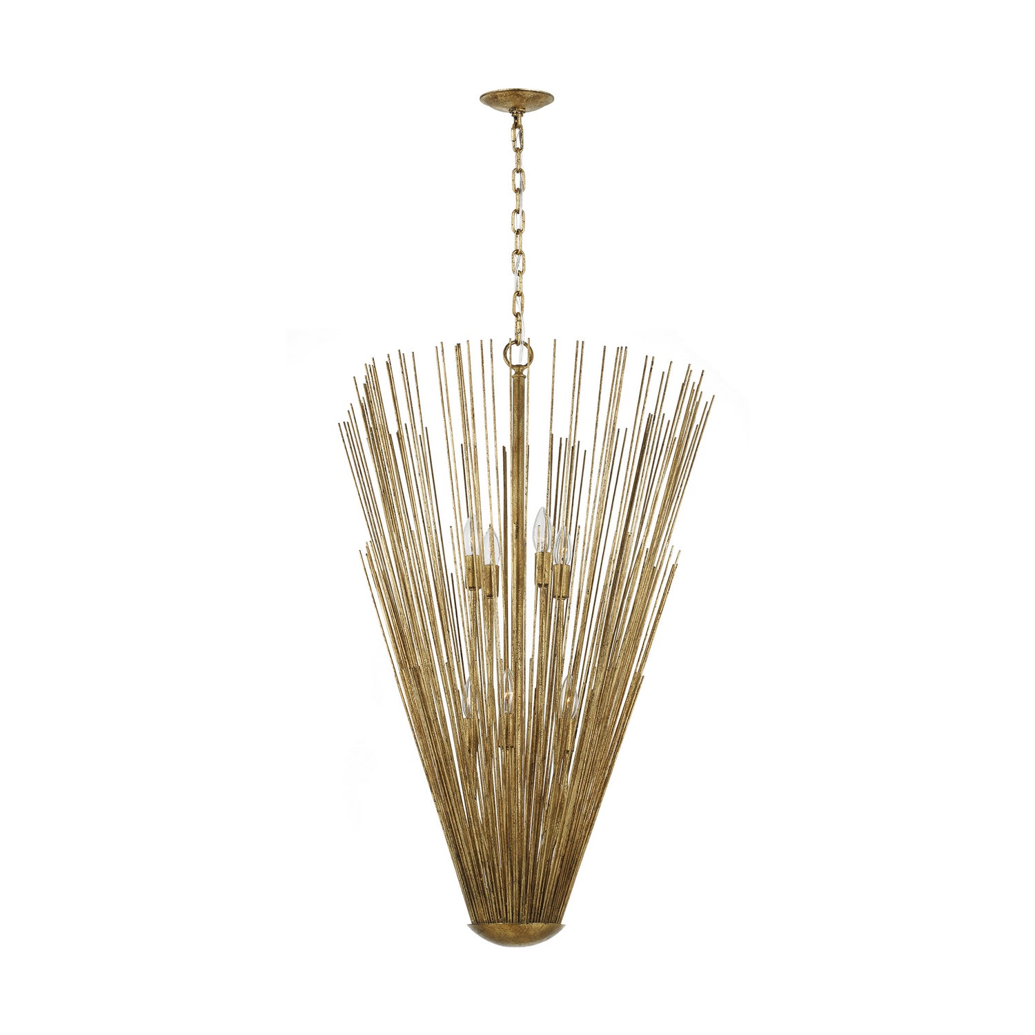 Visual Comfort Studio - AP1158ADB - Eight Light Pendant - Helios - Antique Gild