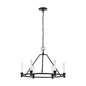 Visual Comfort Studio - CC1196AI - Six Light Chandelier - Keystone - Aged Iron