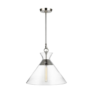 Visual Comfort Studio - CP1031PN - One Light Pendant - Atlantic - Polished Nickel