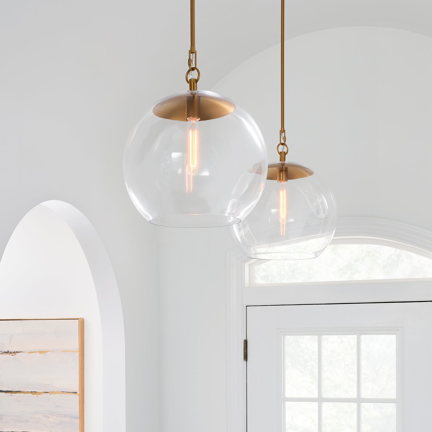 Visual Comfort Studio - CP1041BBS - One Light Pendant - Atlantic - Burnished Brass