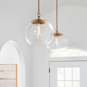 Visual Comfort Studio - CP1041BBS - One Light Pendant - Atlantic - Burnished Brass