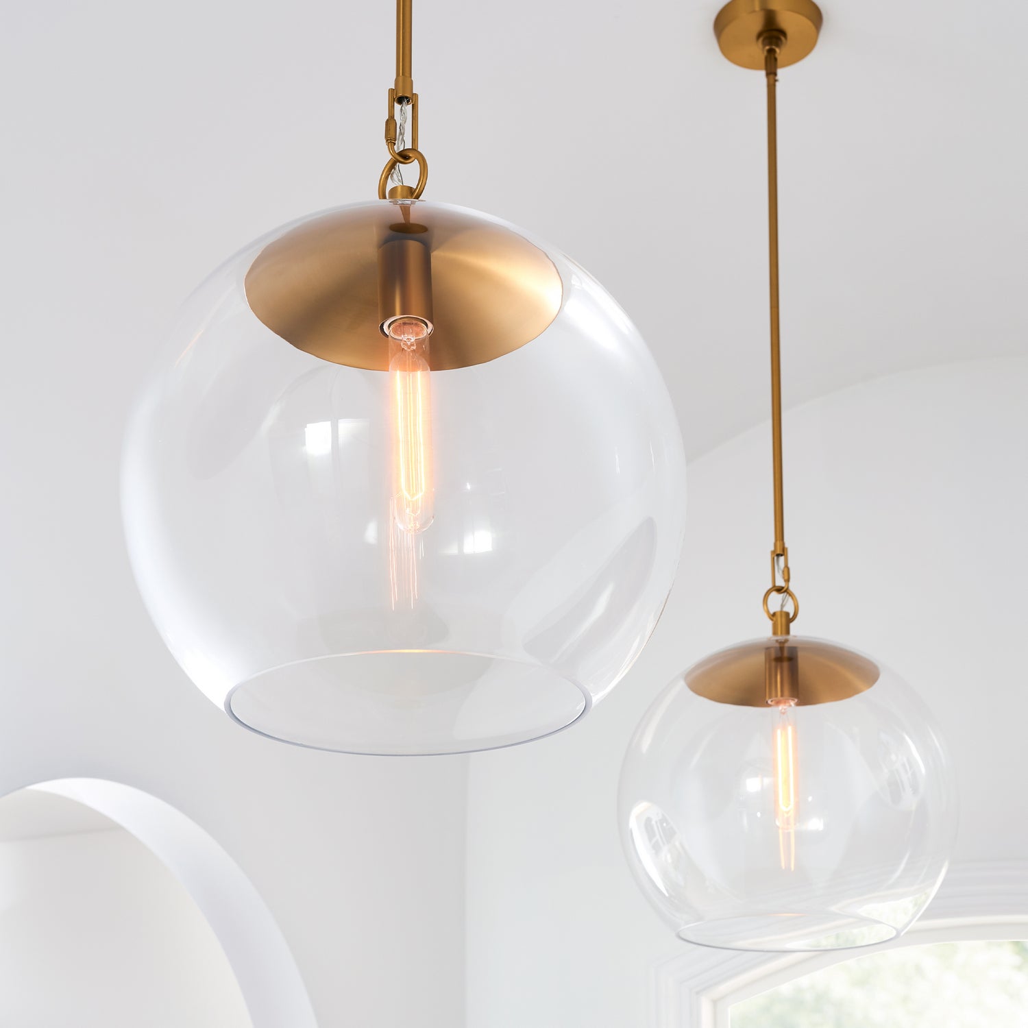 Visual Comfort Studio - CP1041BBS - One Light Pendant - Atlantic - Burnished Brass