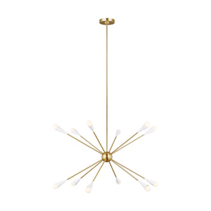 Visual Comfort Studio - EC10312BBS - 12 Light Chandelier - Jax - Burnished Brass