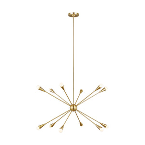 Visual Comfort Studio - EC10312BBS - 12 Light Chandelier - Jax - Burnished Brass