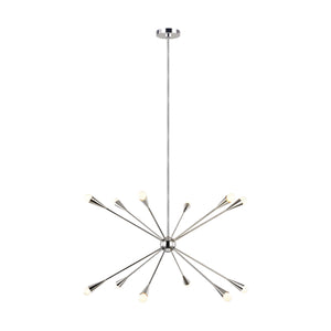 Visual Comfort Studio - EC10312PN - 12 Light Chandelier - Jax - Polished Nickel