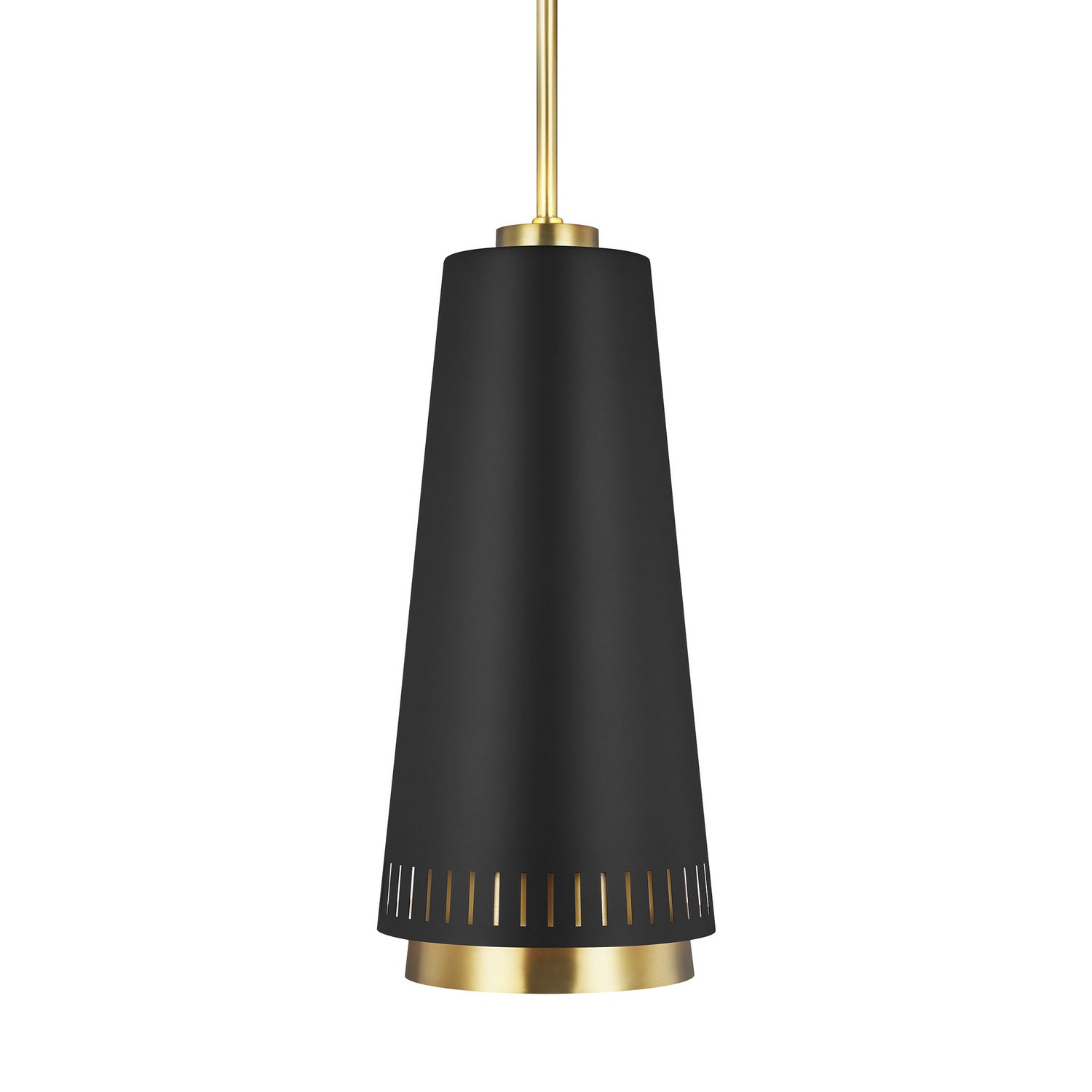 Visual Comfort Studio - EP1091MBK - One Light Pendant - Carter - Midnight Black