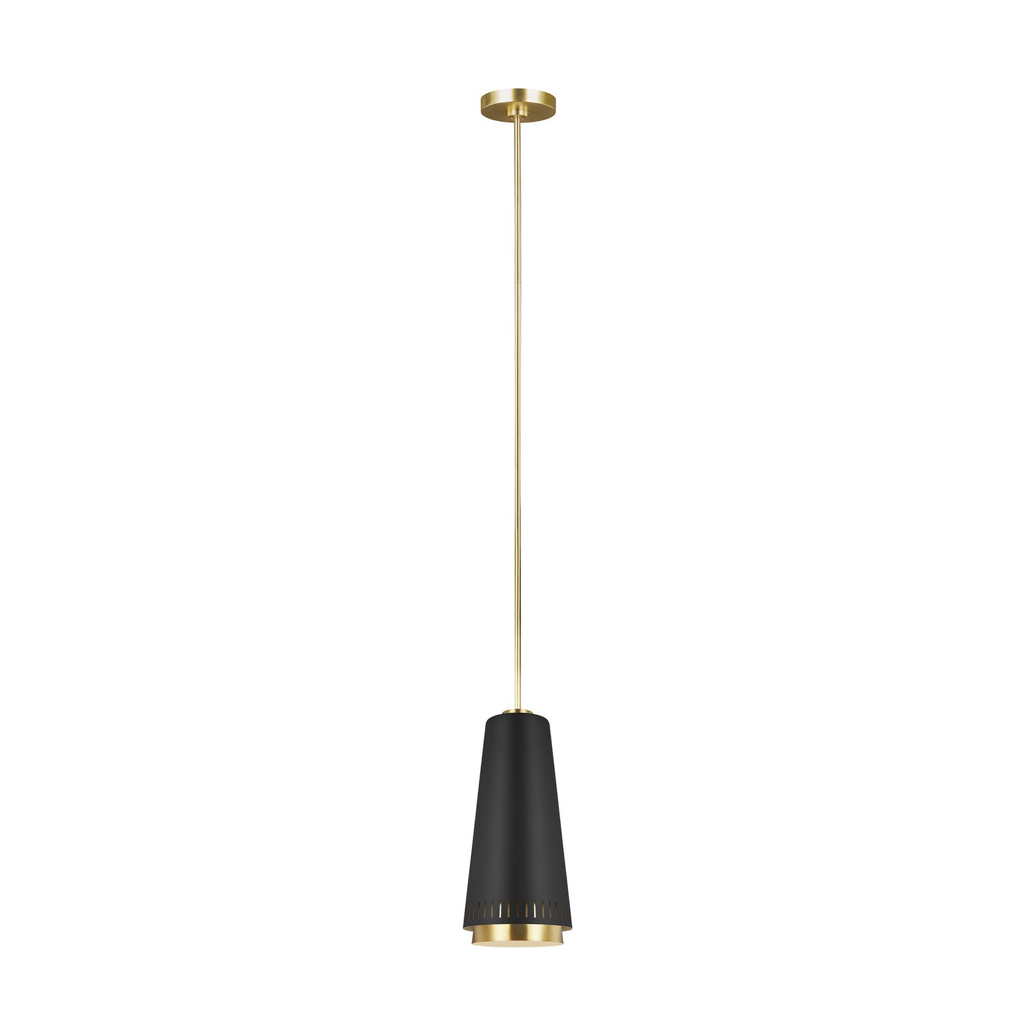 Visual Comfort Studio - EP1091MBK - One Light Pendant - Carter - Midnight Black