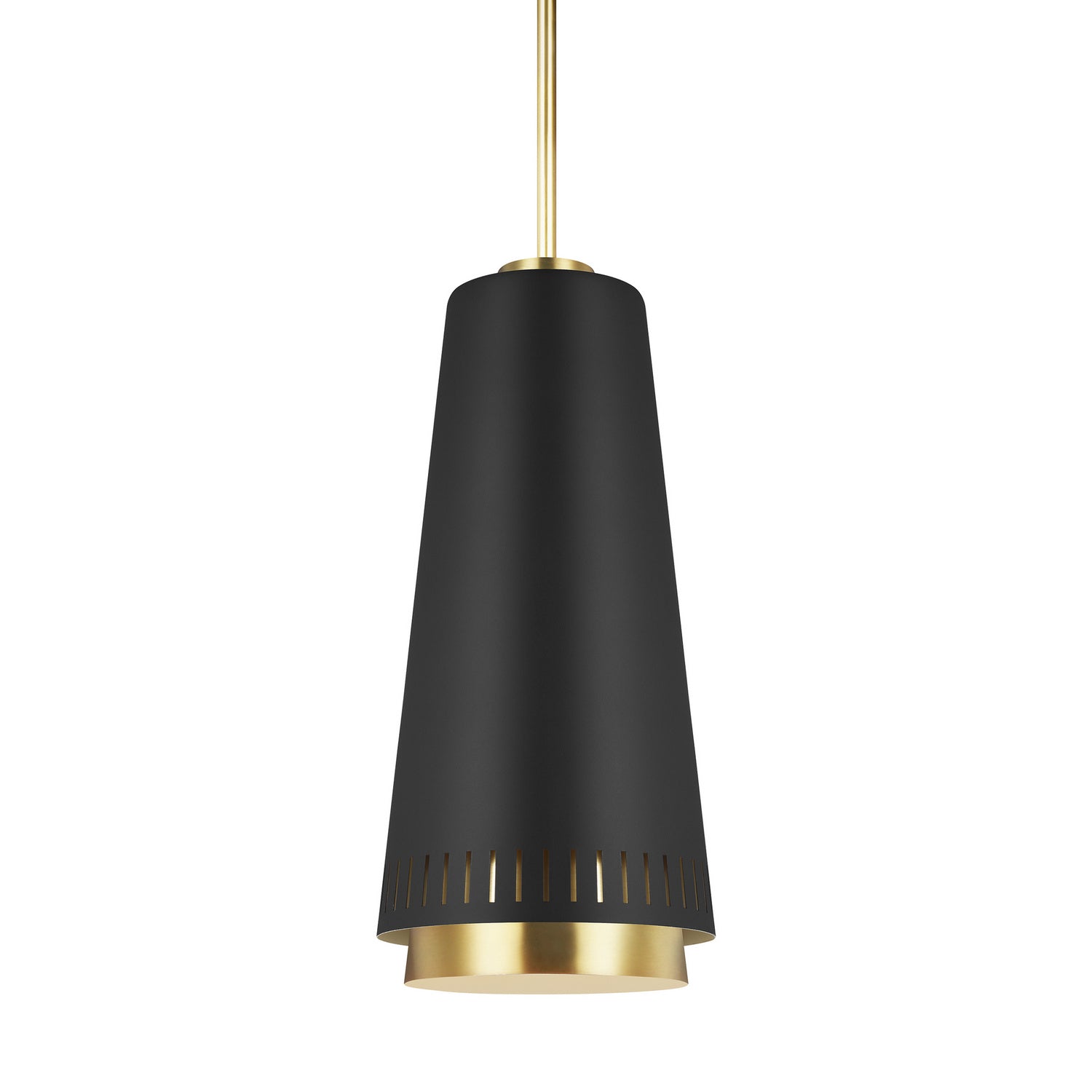 Visual Comfort Studio - EP1091MBK - One Light Pendant - Carter - Midnight Black