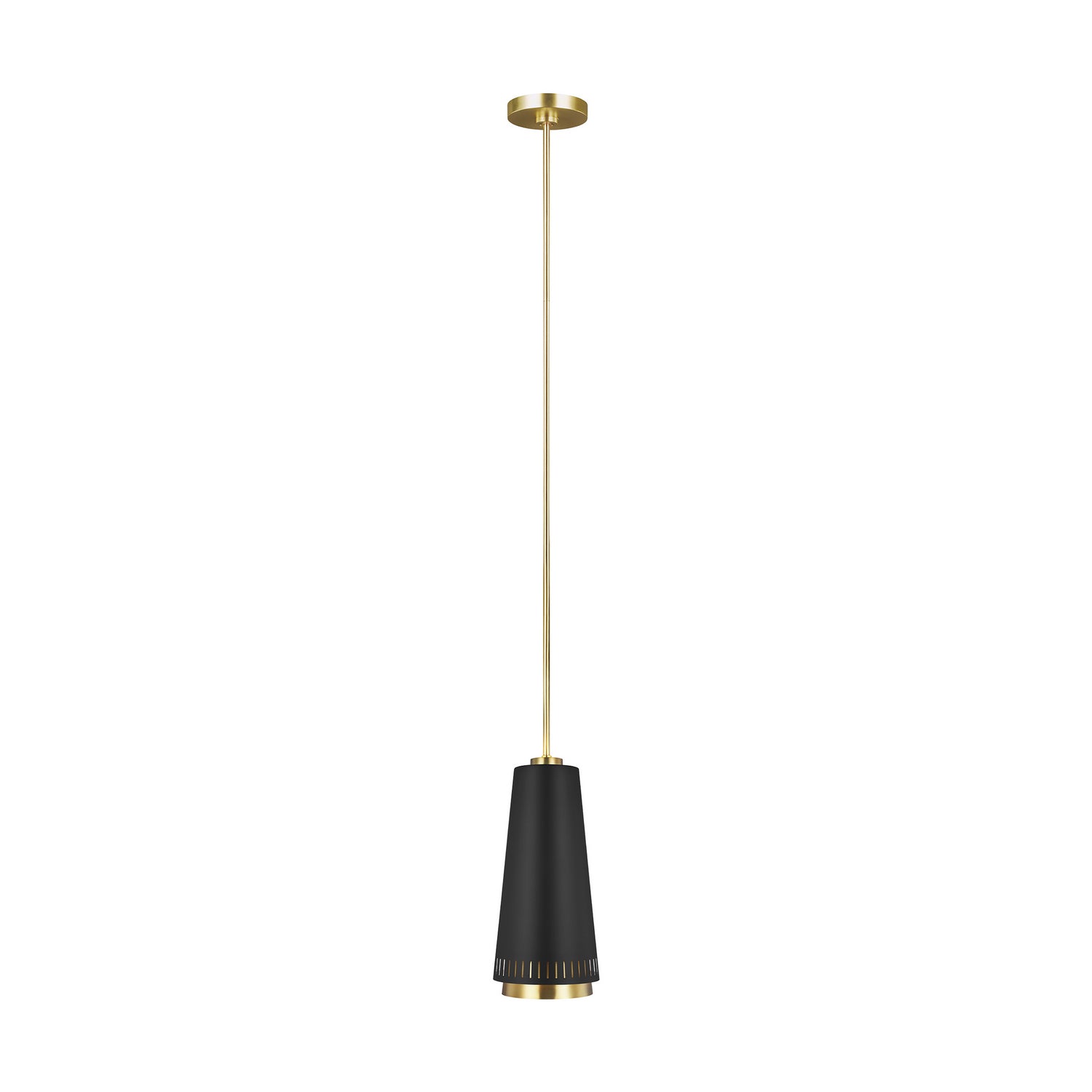 Visual Comfort Studio - EP1091MBK - One Light Pendant - Carter - Midnight Black