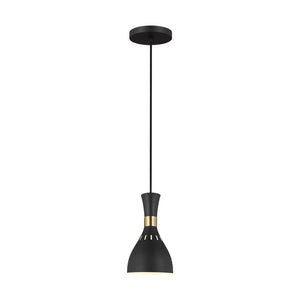 Visual Comfort Studio - EP1141MBK - One Light Pendant - Joan - Midnight Black