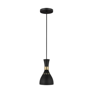 Visual Comfort Studio - EP1141MBK - One Light Pendant - Joan - Midnight Black