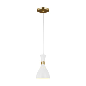 Visual Comfort Studio - EP1141MWT - One Light Pendant - Joan - Matte White