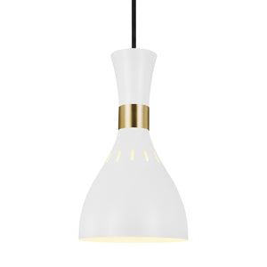 Visual Comfort Studio - EP1141MWT - One Light Pendant - Joan - Matte White