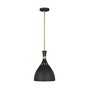 Visual Comfort Studio - EP1151MBK - One Light Pendant - Joan - Midnight Black