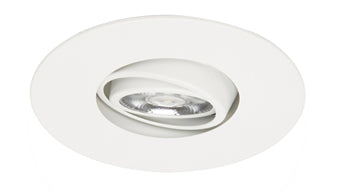 Beach Lighting - R3-488DG-MW - Round Double Gimbal Trim - Matte White