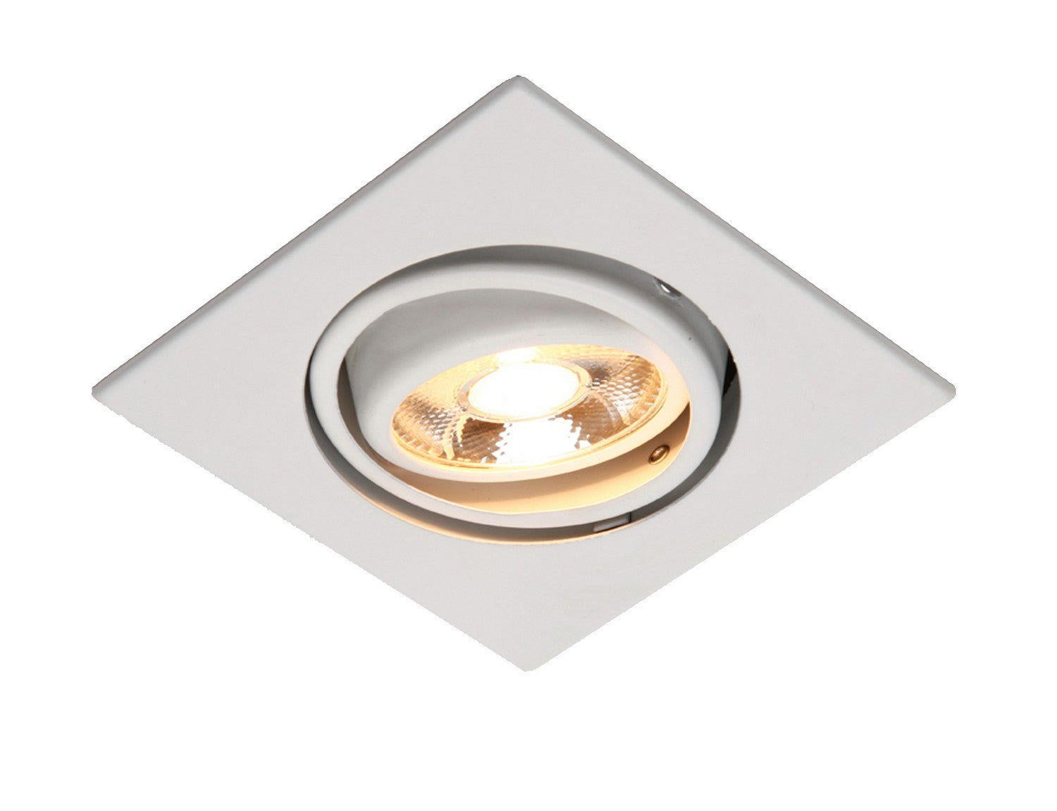 Beach Lighting - R3-588DGMW - Square Double Gimbal Trim - Matte White