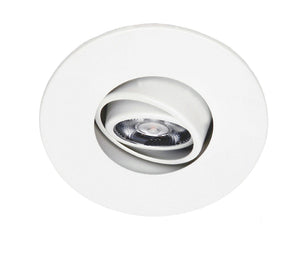 Beach Lighting - R4-488DG-MW - Round Double Gimbal trim - Matte White