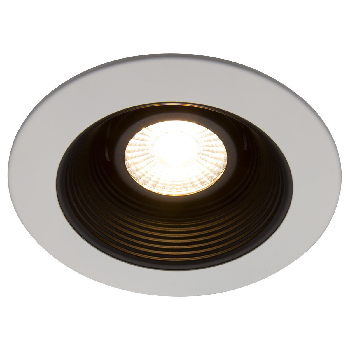 Beach Lighting - R4-493MWB - Baffle Trim - Matte White w/ Black