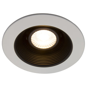 Beach Lighting - R4-493MWB - Baffle Trim - Matte White w/ Black