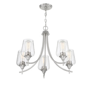 Savoy House - 1-4032-5-SN - Five Light Chandelier - Octave - Satin Nickel