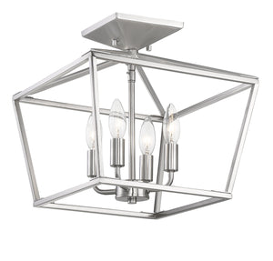 Savoy House - 6-328-4-SN - Four Light Semi-Flush Mount - Townsend - Satin Nickel