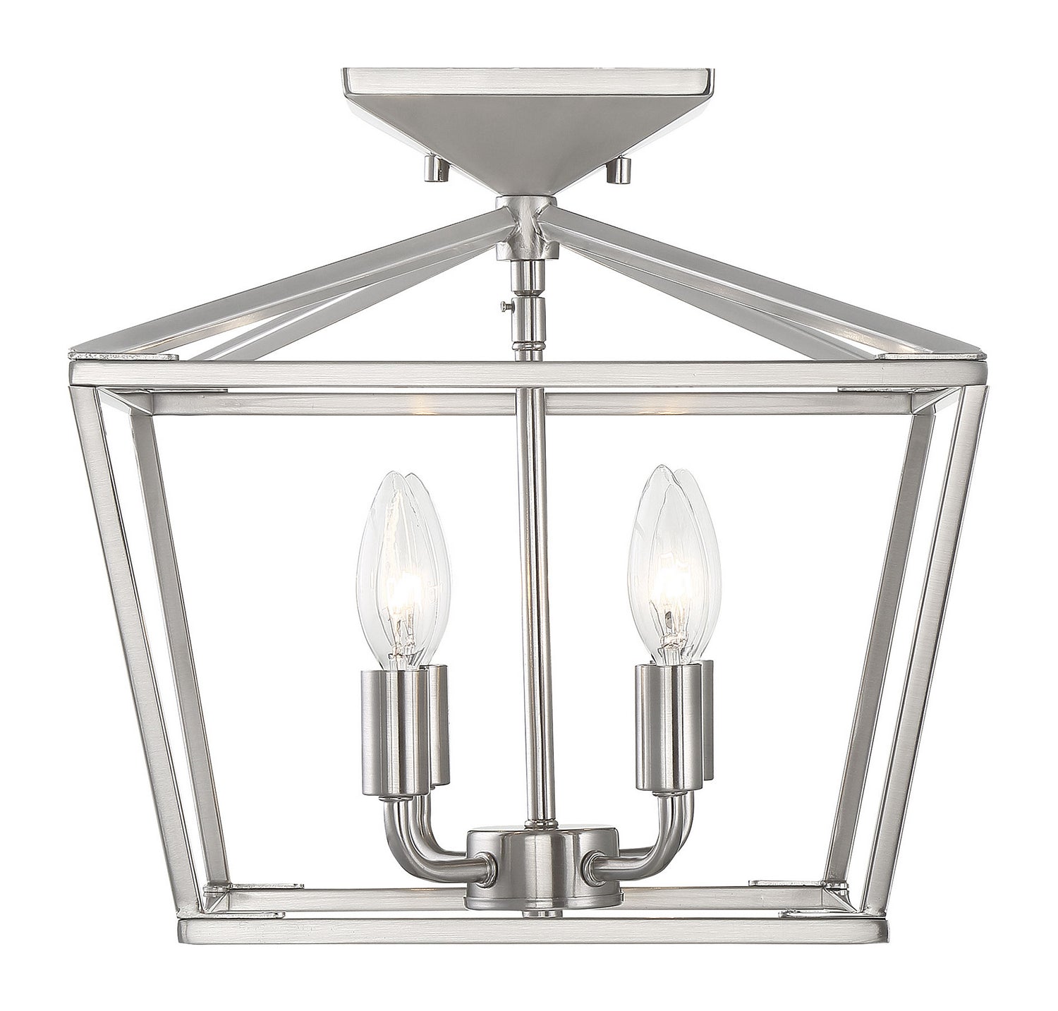 Savoy House - 6-328-4-SN - Four Light Semi-Flush Mount - Townsend - Satin Nickel