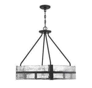 Savoy House - 7-1850-8-89 - Eight Light Pendant - Hudson - Matte Black