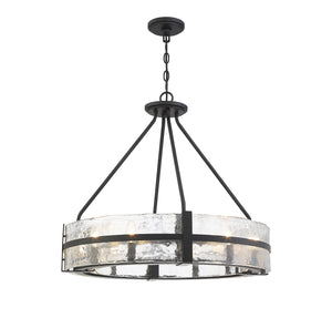 Savoy House - 7-1850-8-89 - Eight Light Pendant - Hudson - Matte Black