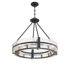 Savoy House - 7-1850-8-89 - Eight Light Pendant - Hudson - Matte Black