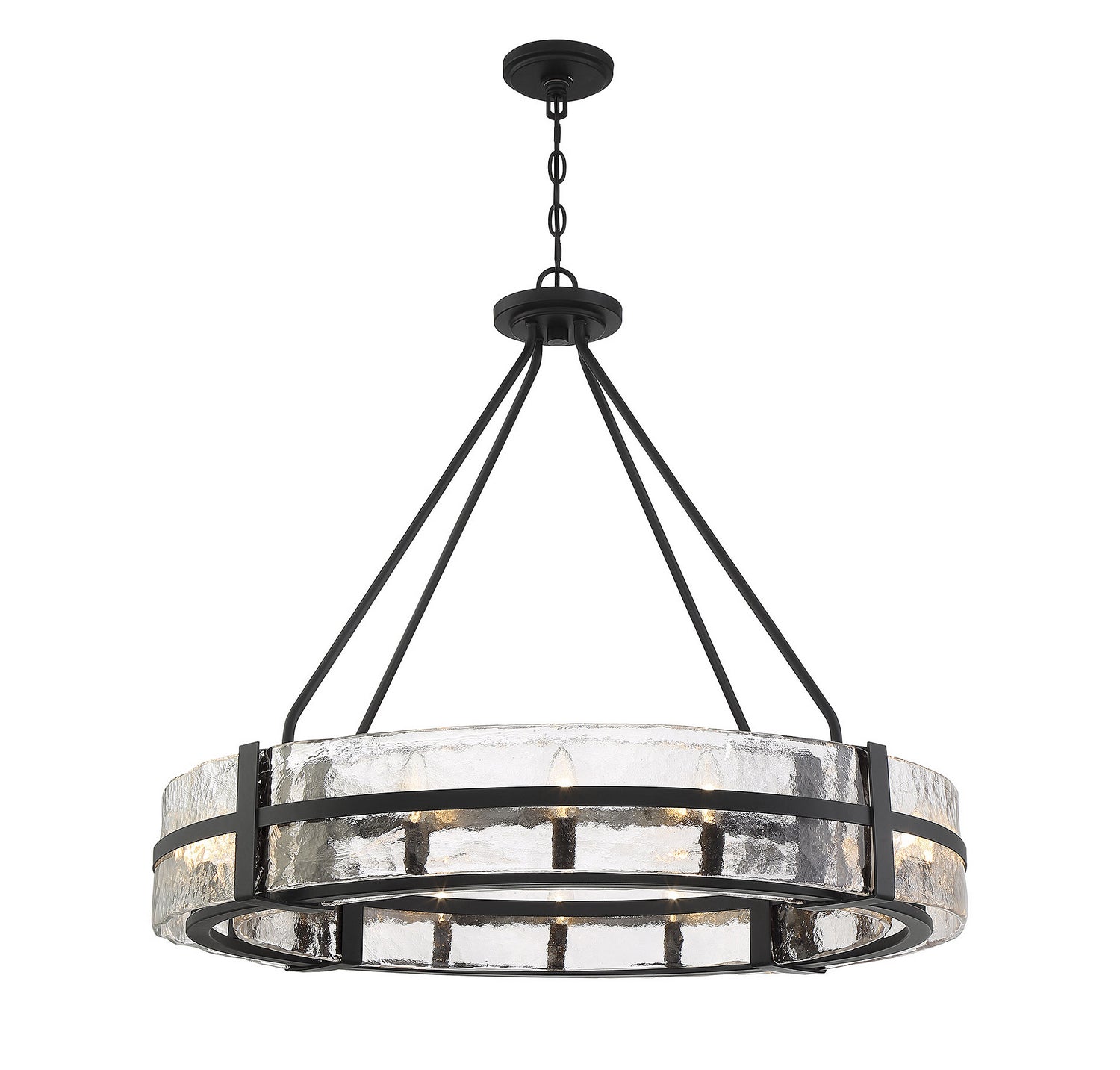 Savoy House - 7-1851-12-89 - 12 Light Pendant - Hudson - Matte Black