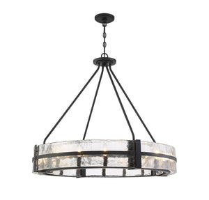 Savoy House - 7-1851-12-89 - 12 Light Pendant - Hudson - Matte Black