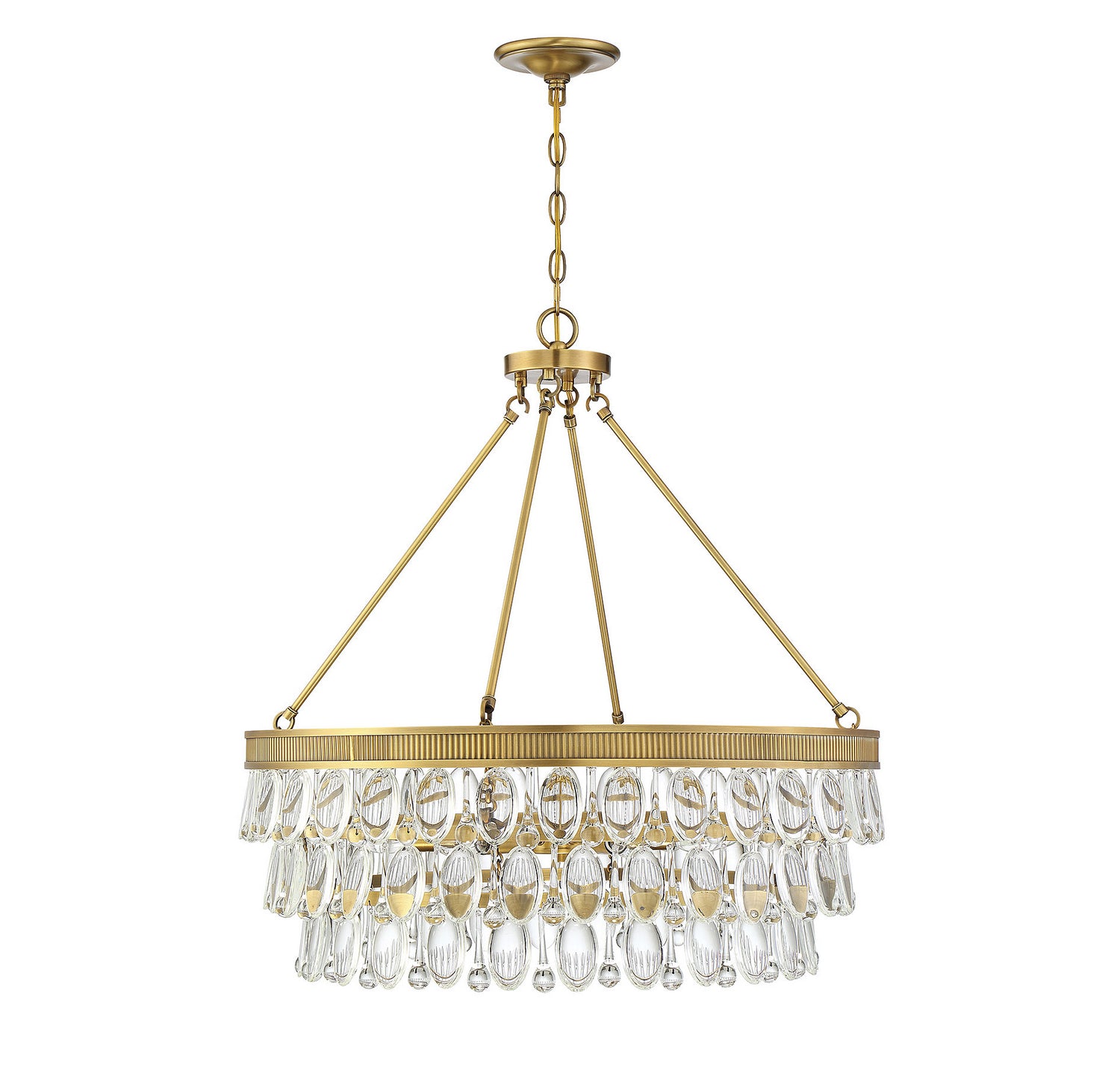 Savoy House - 7-8701-6-322 - Six Light Pendant - Windham - Warm Brass