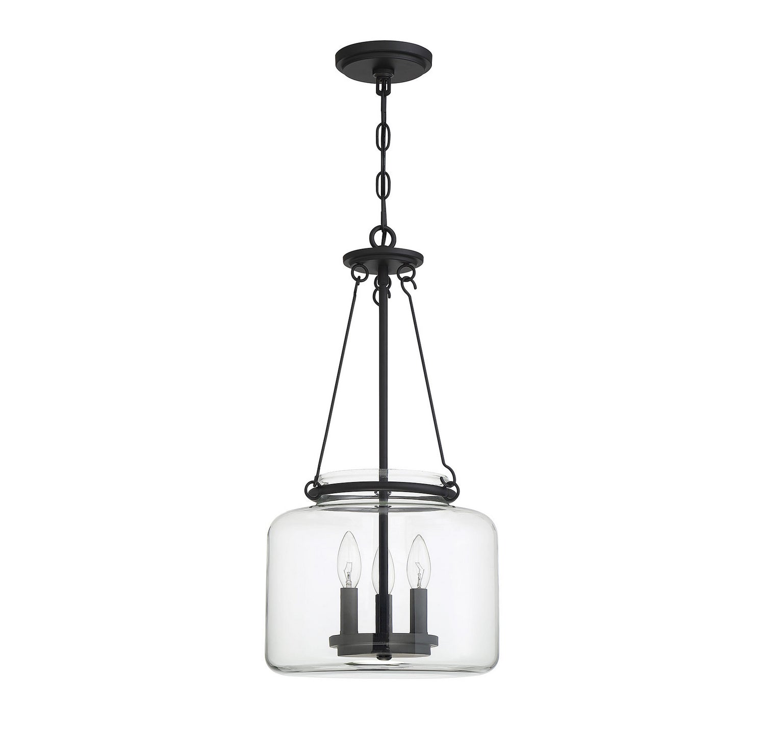 Savoy House - 7-9006-3-89 - Three Light Pendant - Akron - Matte Black