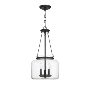 Savoy House - 7-9006-3-89 - Three Light Pendant - Akron - Matte Black