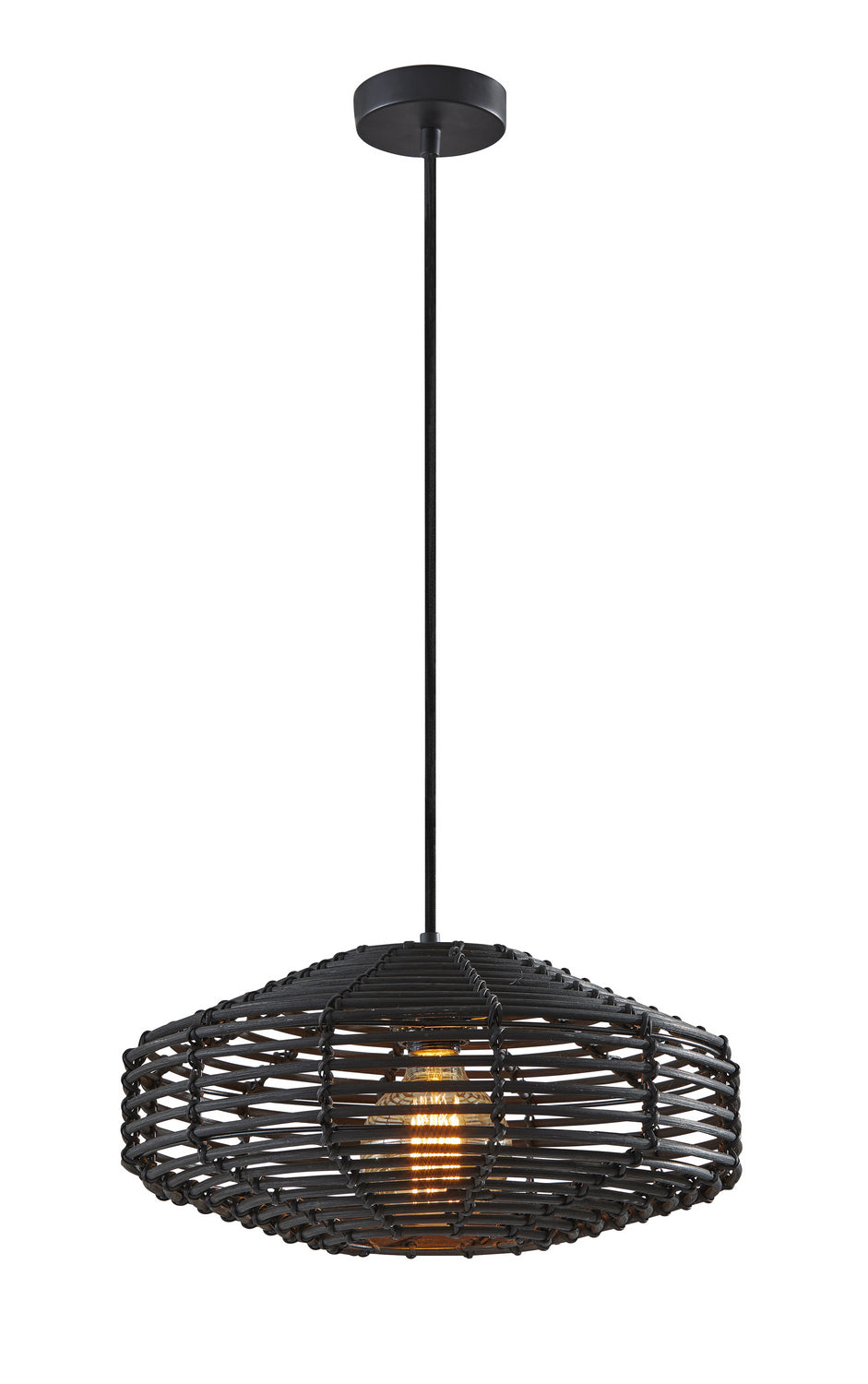 Adesso Home - 5240-01 - Pendant - Kingston - Black Painted