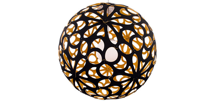 Modern Forms - PD-89924-BK/GO-WT - LED Chandelier - Groovy - Black/Gold & White