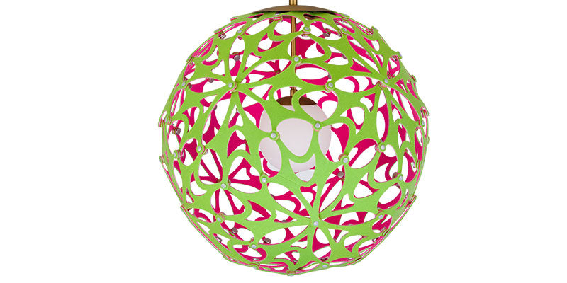 Modern Forms - PD-89924-GN/PK-AB - LED Chandelier - Groovy - Green/Pink & Aged Brass