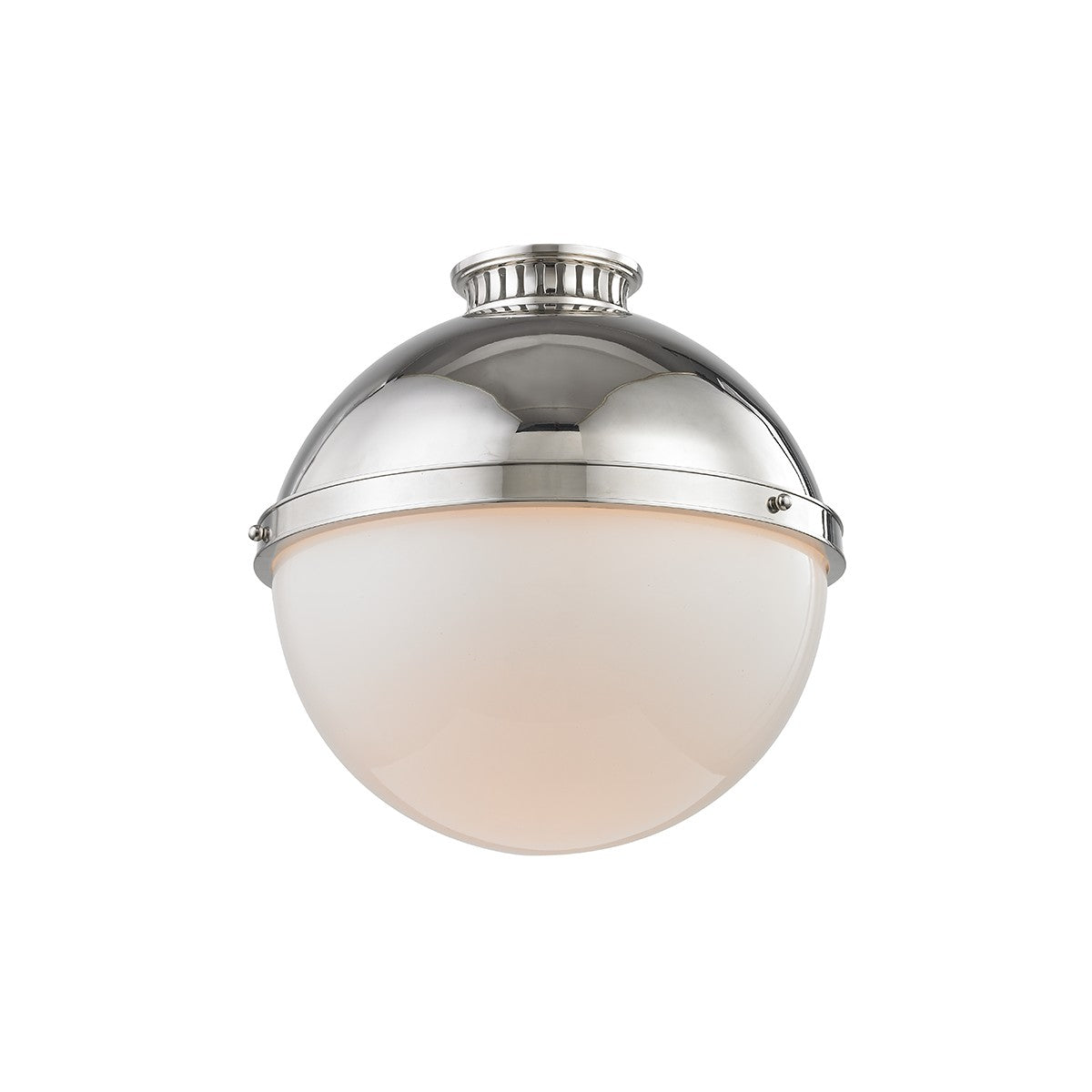 Hudson Valley - 4015-PN - One Light Flush Mount - Latham - Polished Nickel