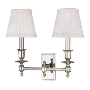 Hudson Valley - 6802-SN - Two Light Wall Sconce - Ludlow - Satin Nickel