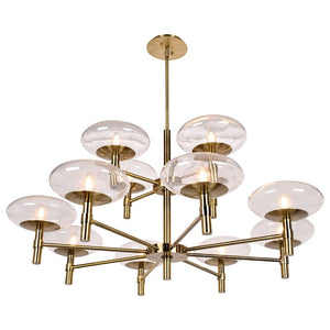 Access - 52094LEDDLP-BS/CLR - LED Chandelier - Grand - Brushed Steel