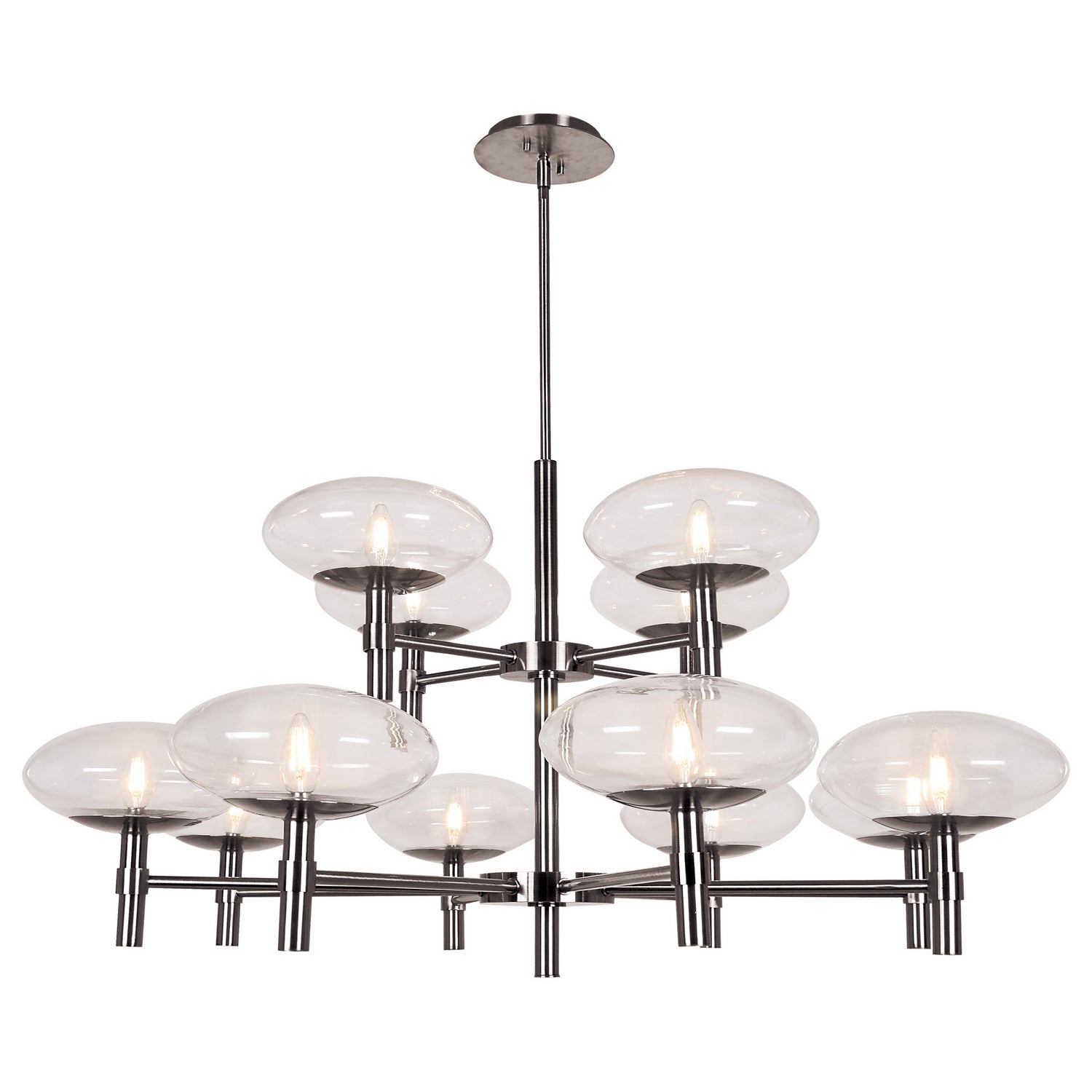 Access - 52094LEDDLP-BS/CLR - LED Chandelier - Grand - Brushed Steel