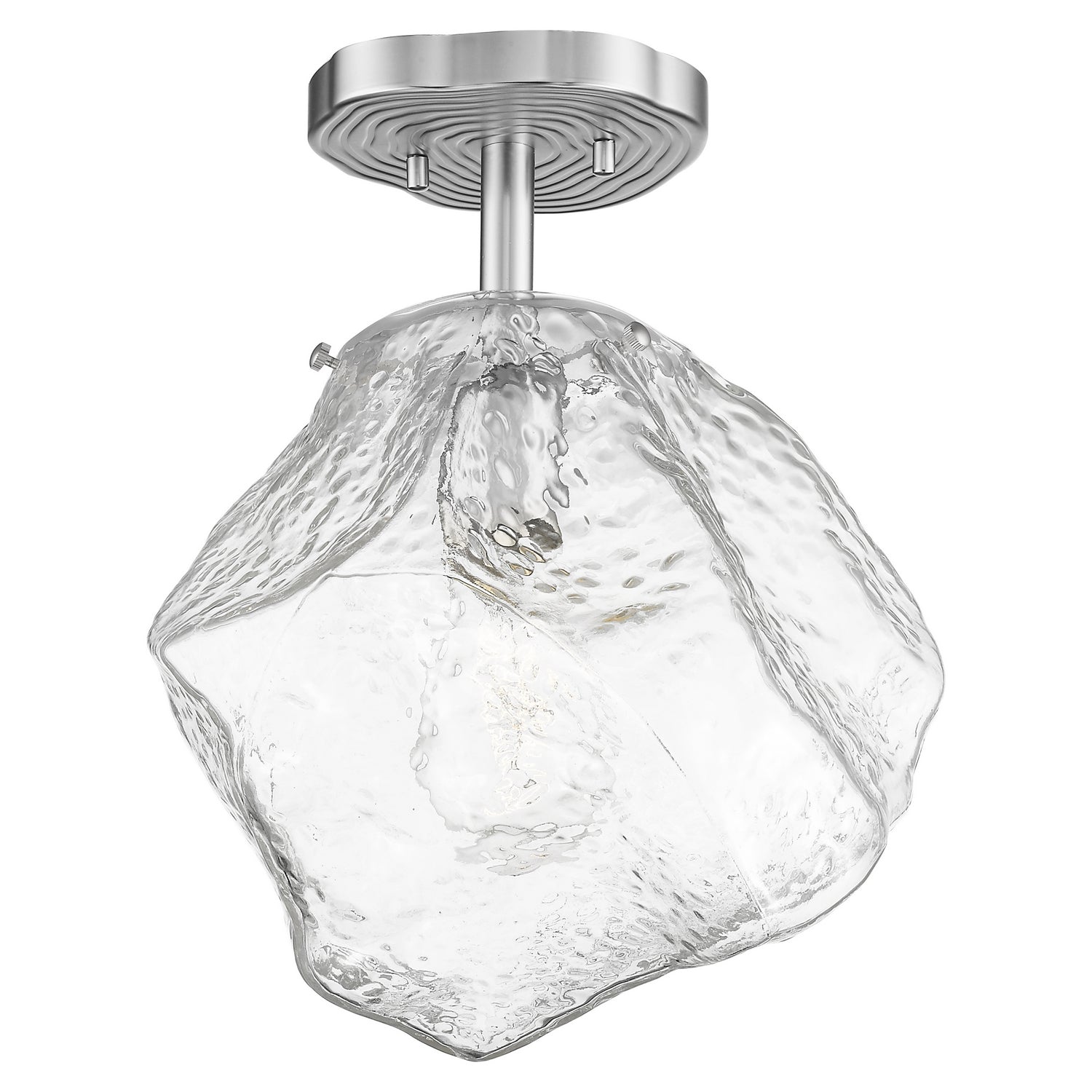 Access - 63125LEDDLP-MSS/CLR - LED Semi Flush Mount - Boulder - Mirrored Stainless Steel