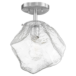 Access - 63125LEDDLP-MSS/CLR - LED Semi Flush Mount - Boulder - Mirrored Stainless Steel