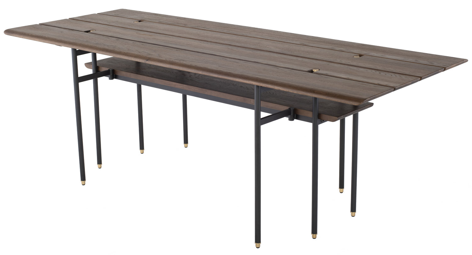 Nuevo - HGDA686 - Dining Table - Stacking Drop Leaf - Smoked